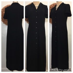 Talbot's Modest Maxi button-down dress size 12